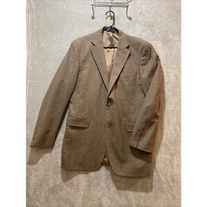 Joseph & Feiss Mens Brown Houndstooth Wool Suit Jacket Blazer‎ 41L